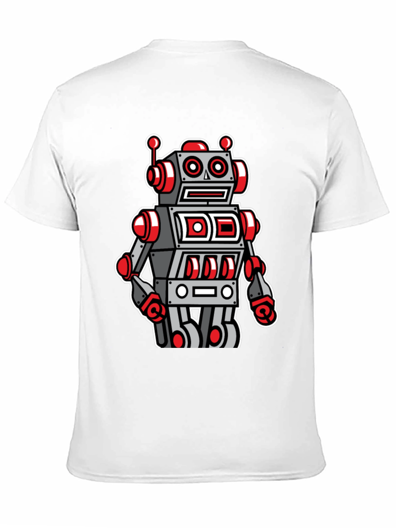 Robot Graphic Tee - Cool Cartoon Style