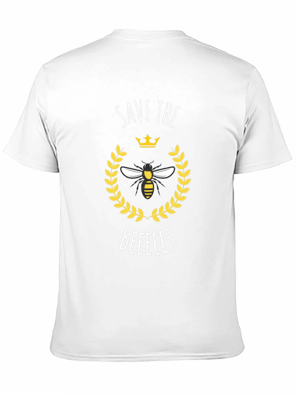 Save the Beeees Graphic Tee - Black Cotton T-Shirt