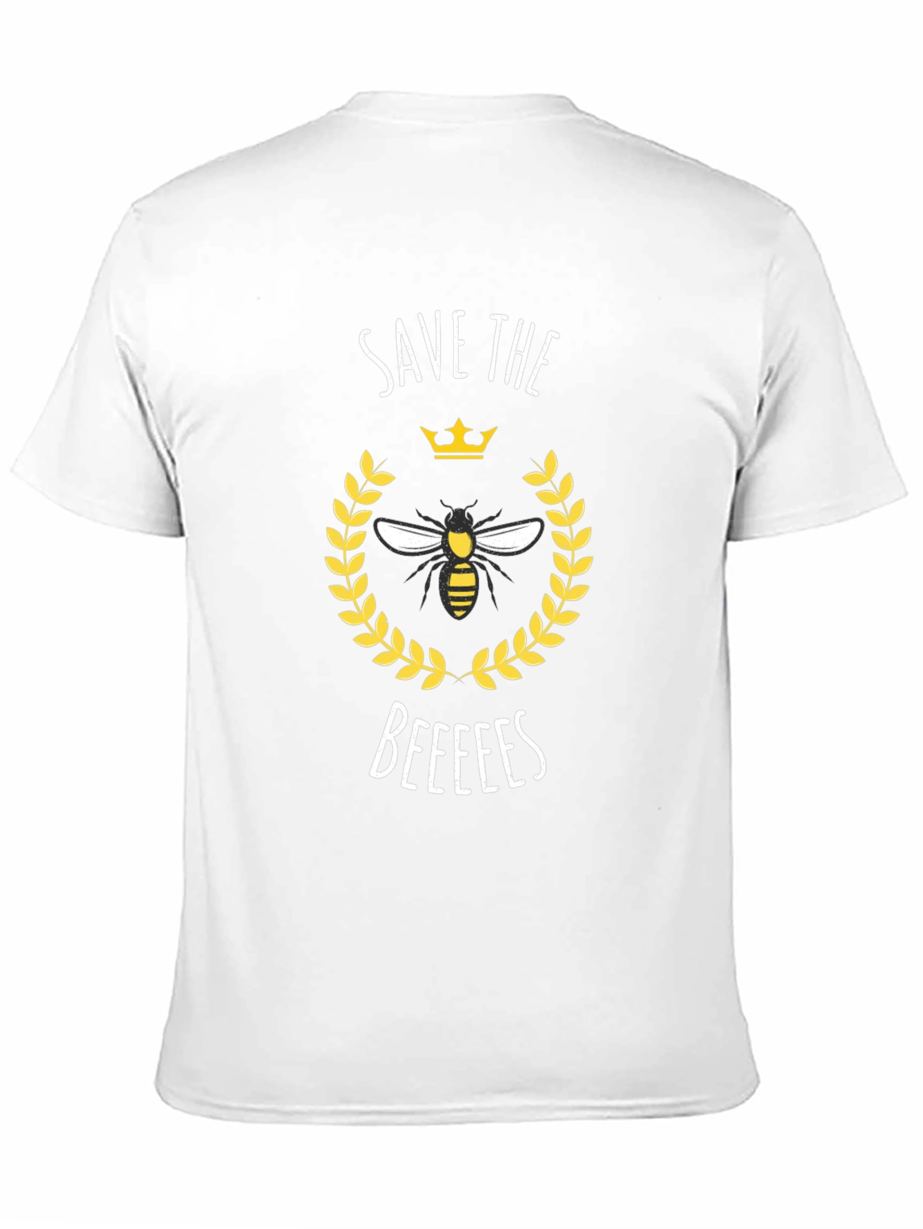 Save the Beeees Graphic Tee - Black Cotton T-Shirt