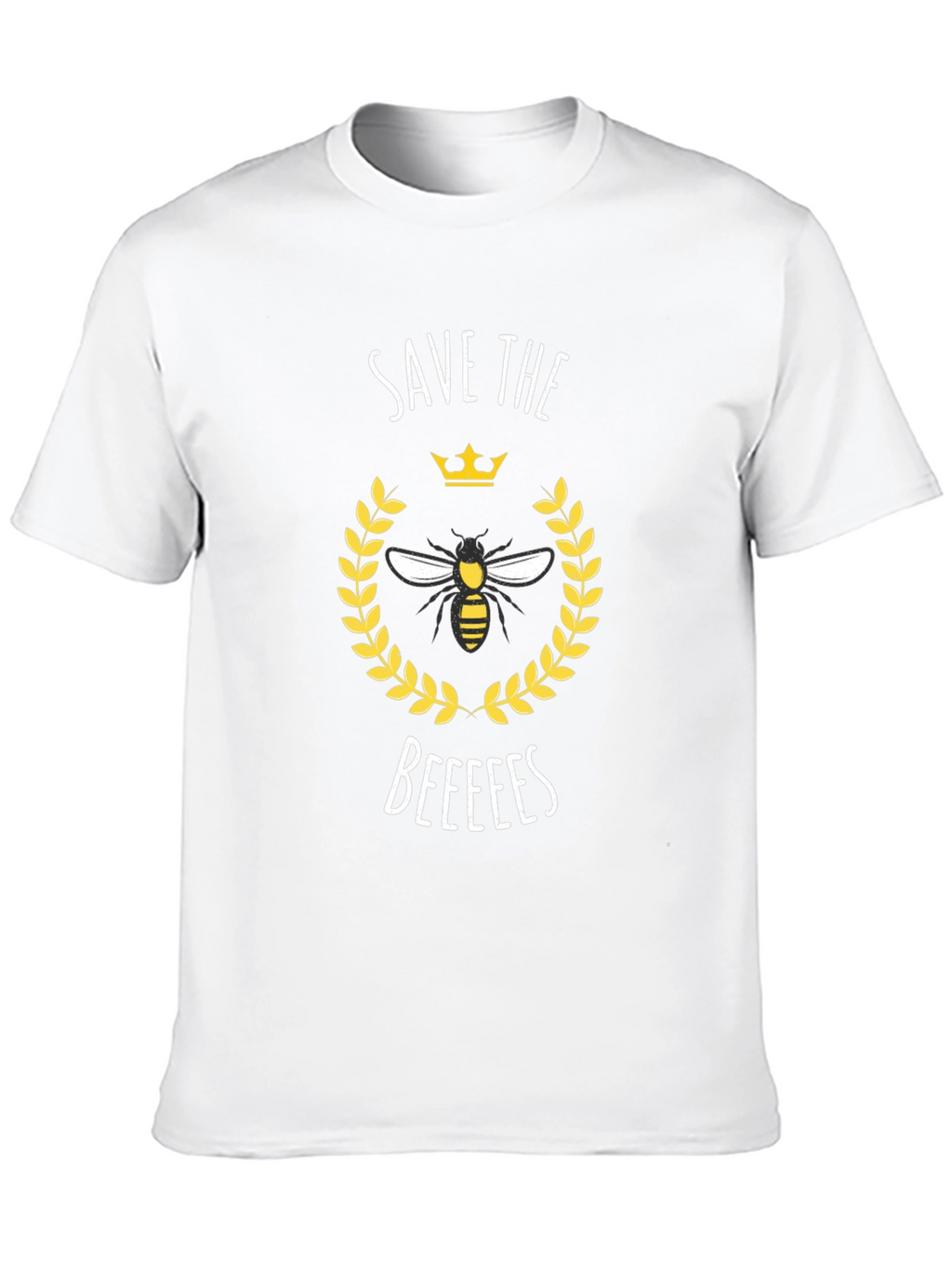 Save the Beeees Graphic Tee - Black Cotton T-Shirt