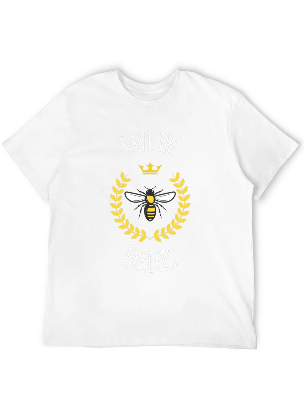 Save the Beeees Graphic Tee - Black Cotton T-Shirt