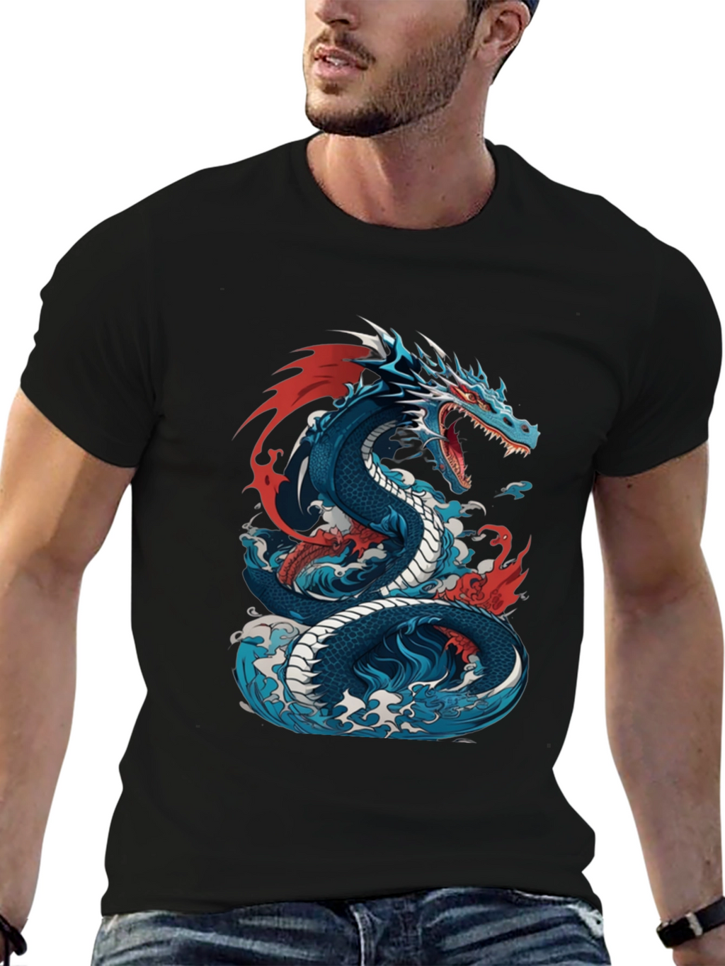 Dragon Graphic Tee - Stylish Mens Shirt