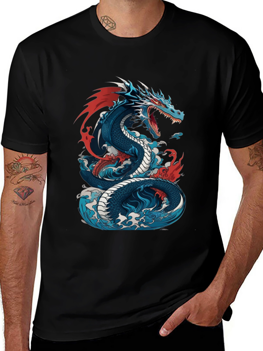 Dragon Graphic Tee - Stylish Mens Shirt