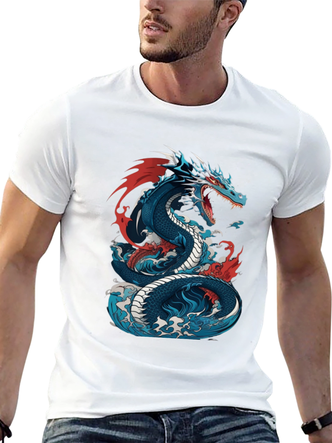Dragon Graphic Tee - Stylish Mens Shirt