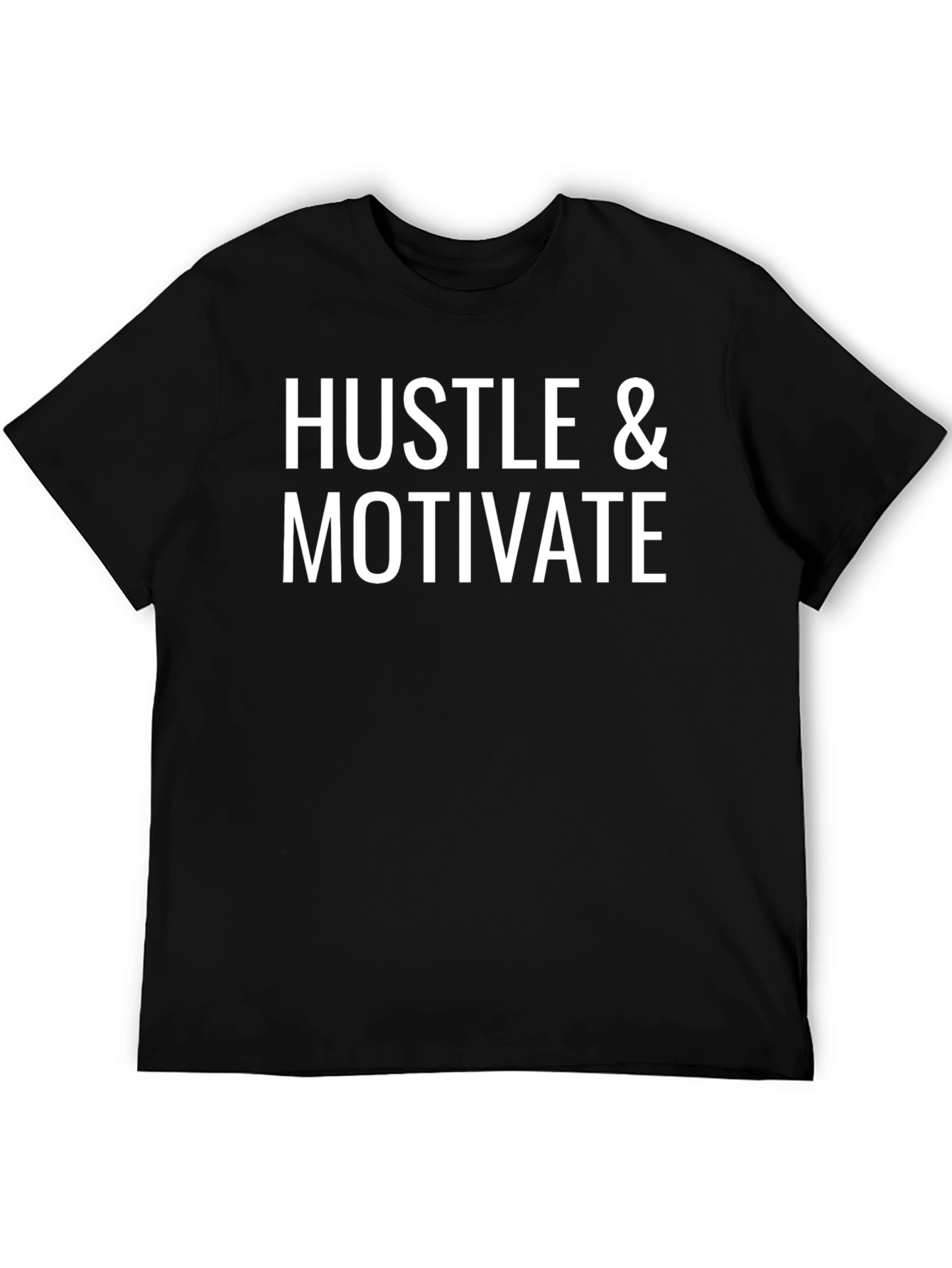 Hustle & Motivate Black Graphic T-Shirt