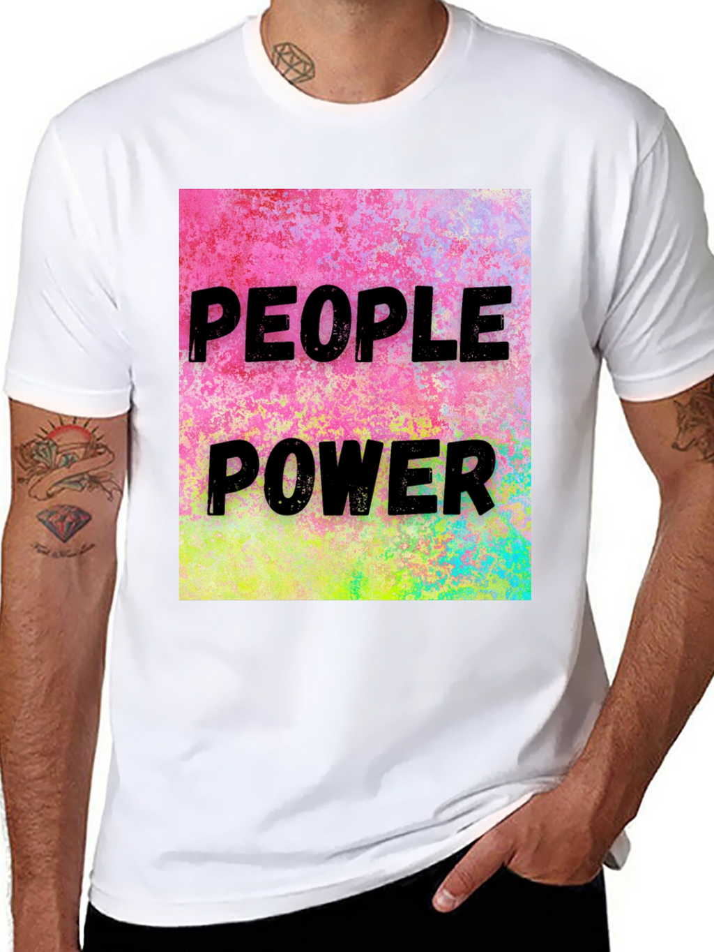 People Power Graphic Tee - Bold Statement Shirt