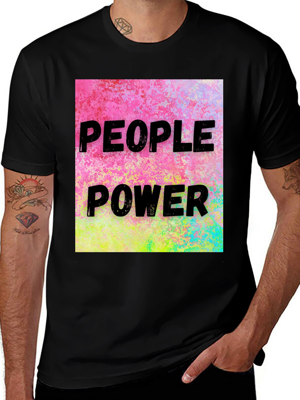 People Power Graphic Tee - Bold Statement Shirt