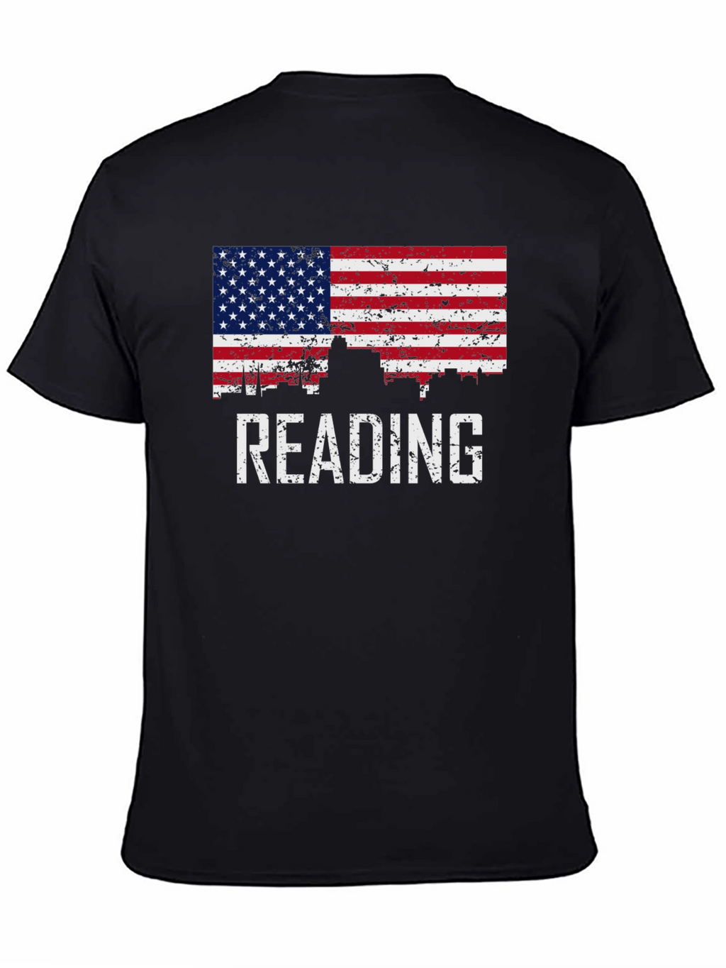 Reading American Flag Patriotic T-Shirt