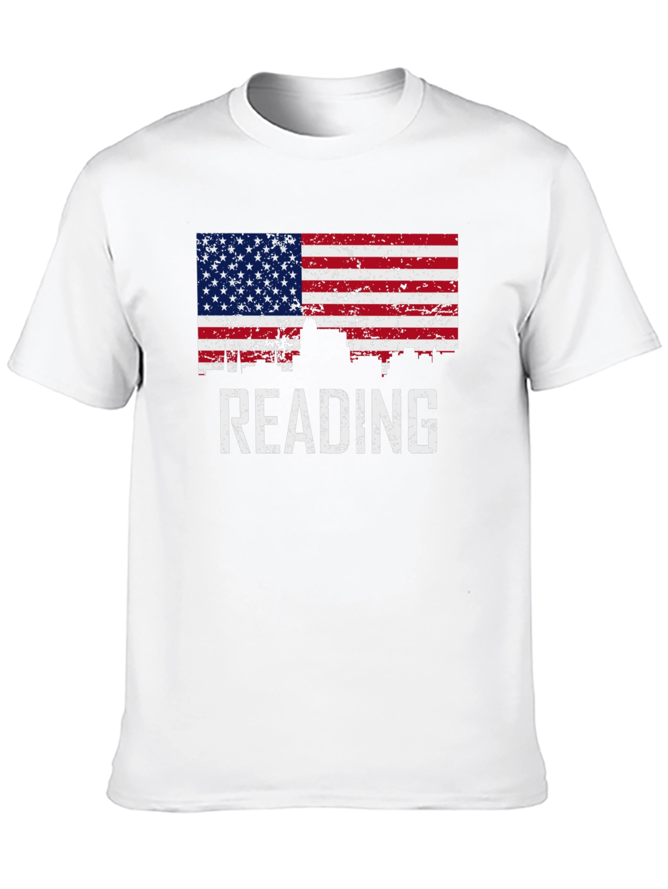 Reading American Flag Patriotic T-Shirt
