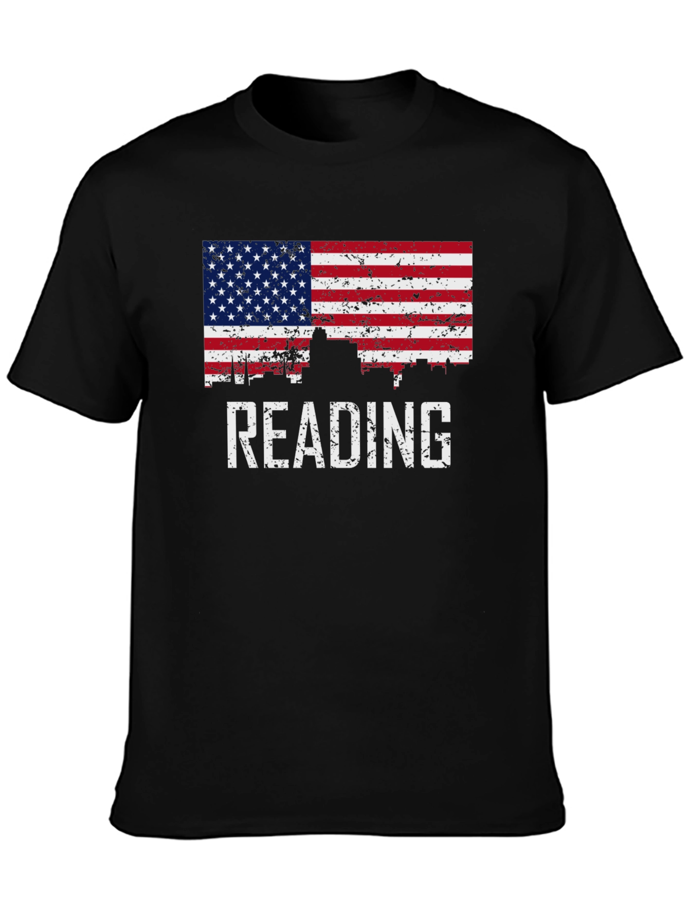 Reading American Flag Patriotic T-Shirt