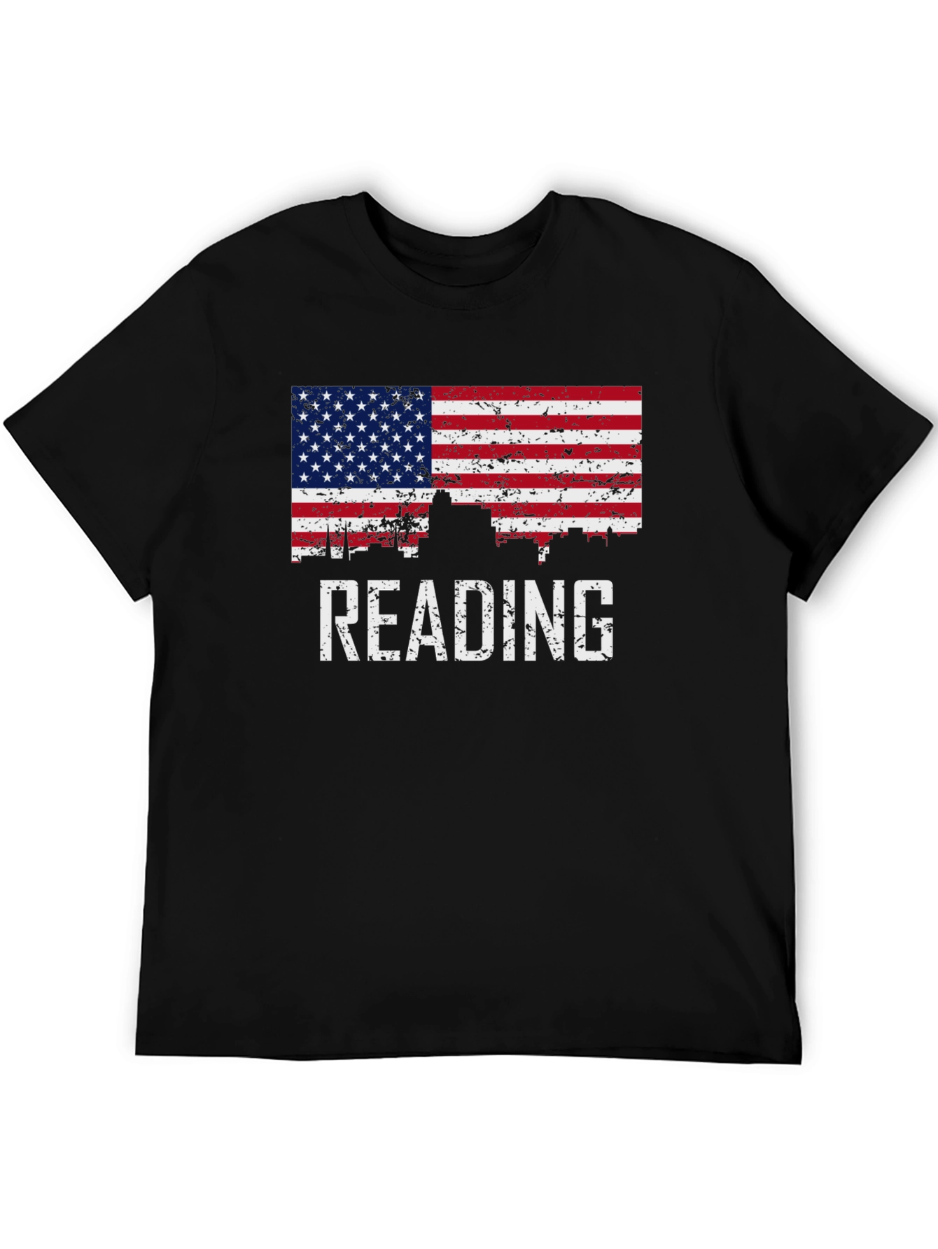Reading American Flag Patriotic T-Shirt