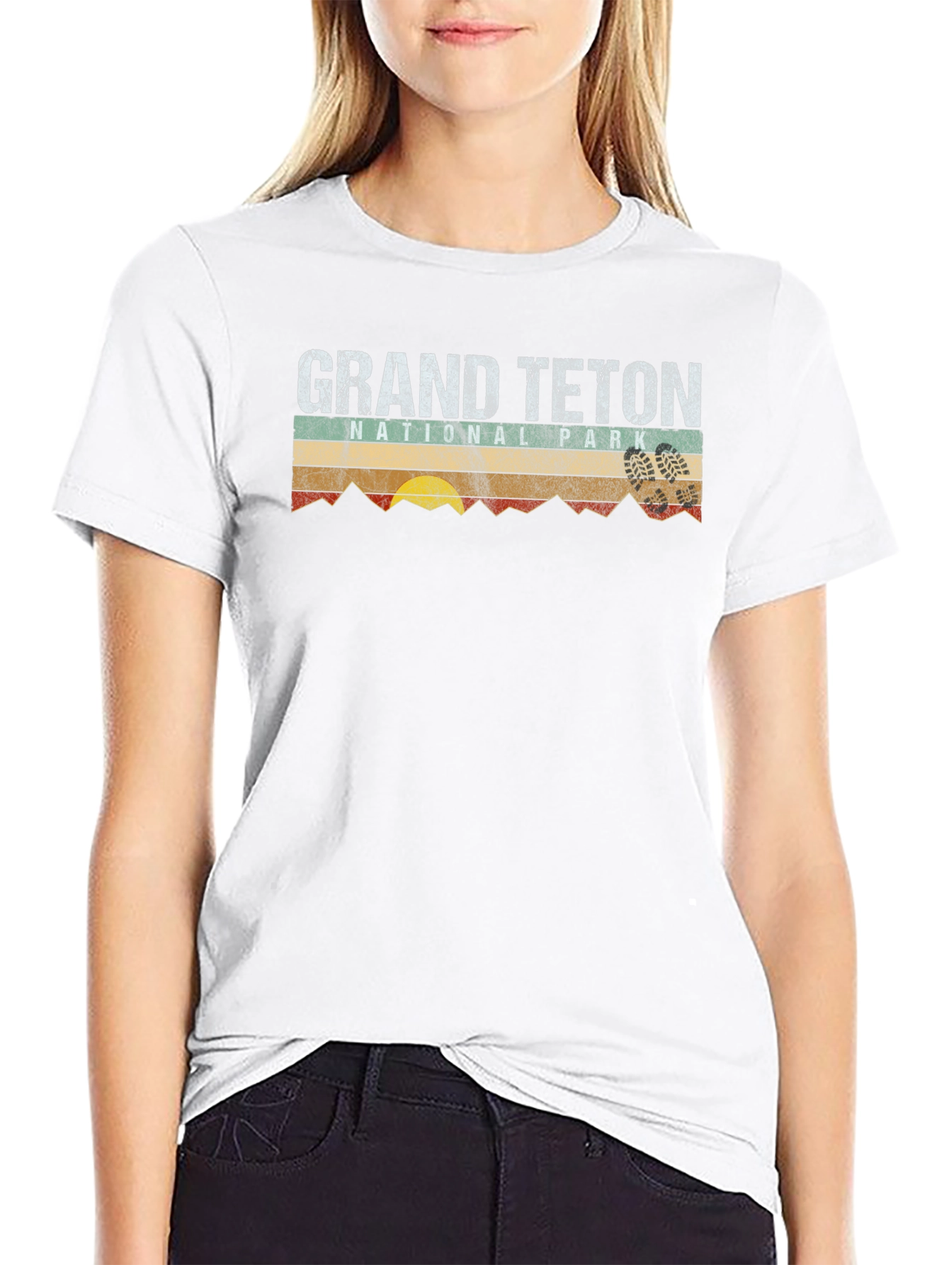 Grand Teton National Park Retro Graphic Tee