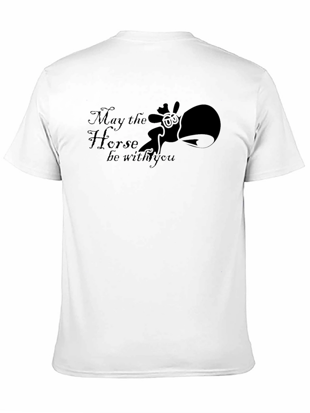 May the Horse Be With You Black T-Shirt