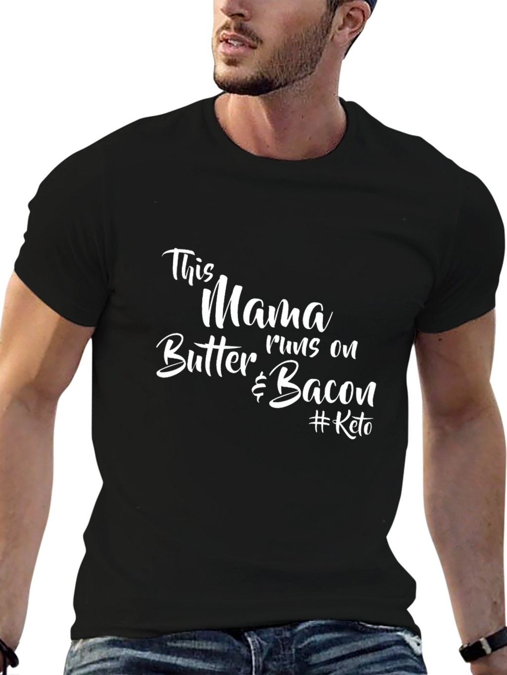 This Mama Runs on Butter & Bacon T-Shirt