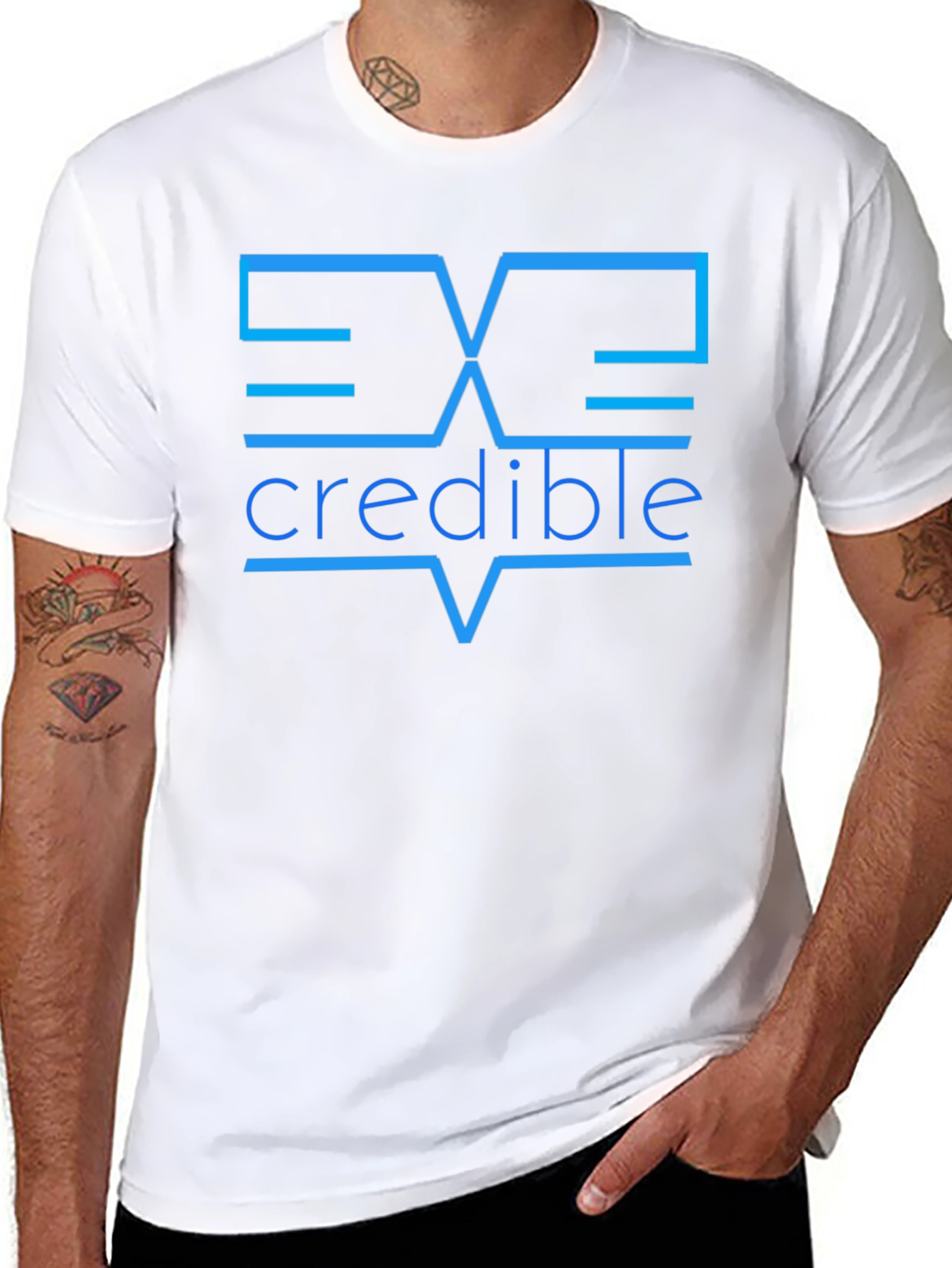 Incredible Graphic Tee - Modern Design Black T-Shirt