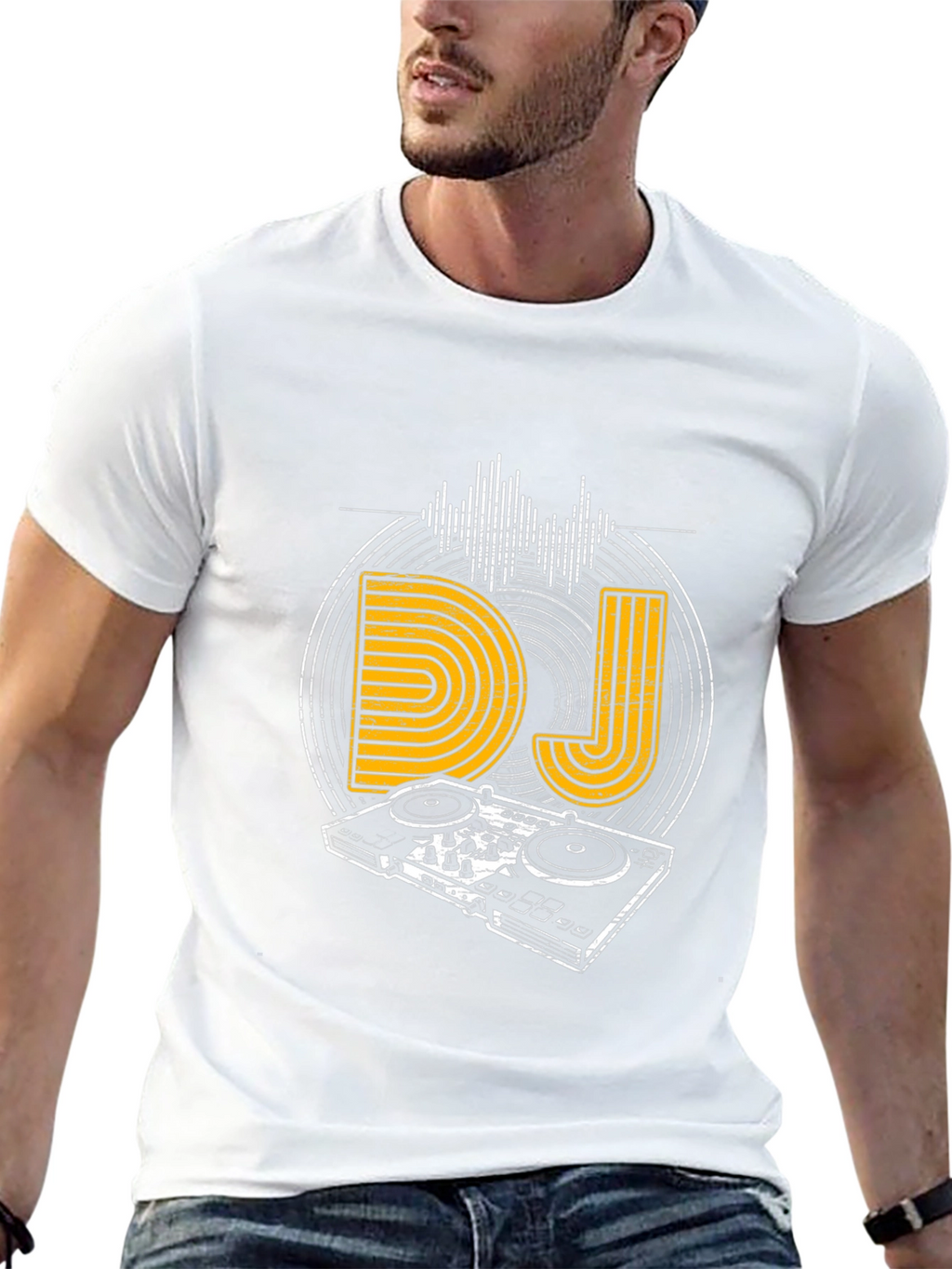 DJ Graphic Tee - Music Lovers Black T-Shirt