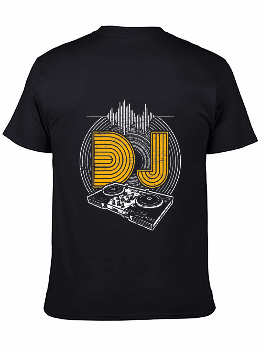 DJ Graphic Tee - Music Lovers Black T-Shirt