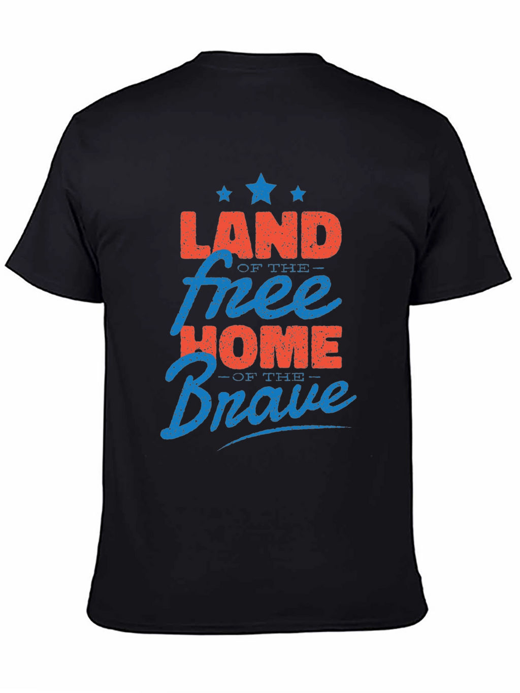 Patriotic Land of Free Home of Brave Graphic T-Shirt