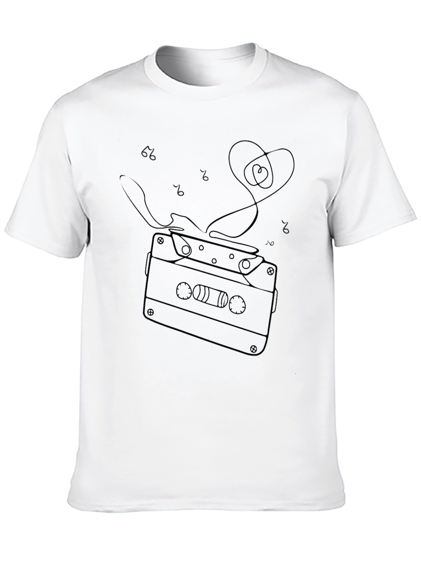 Retro Cassette Tape Heart Graphic Tee