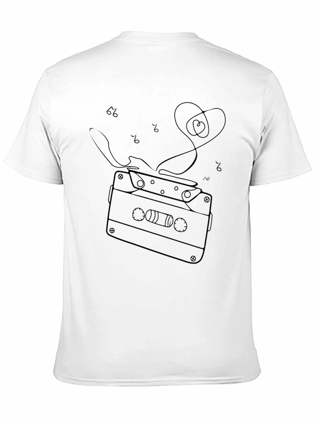 Retro Cassette Tape Heart Graphic Tee