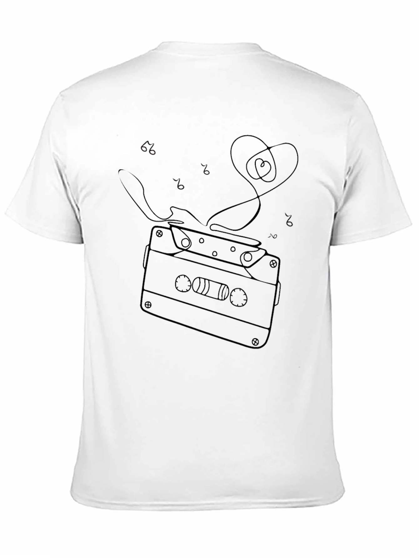 Retro Cassette Tape Heart Graphic Tee
