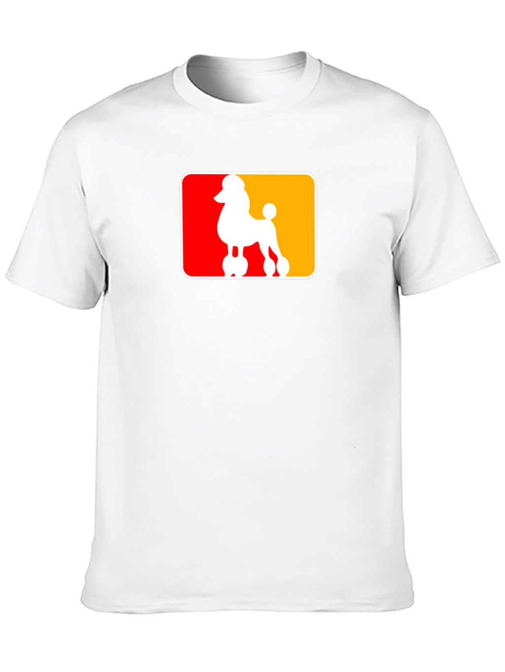 Poodle Silhouette Graphic Tee - Black