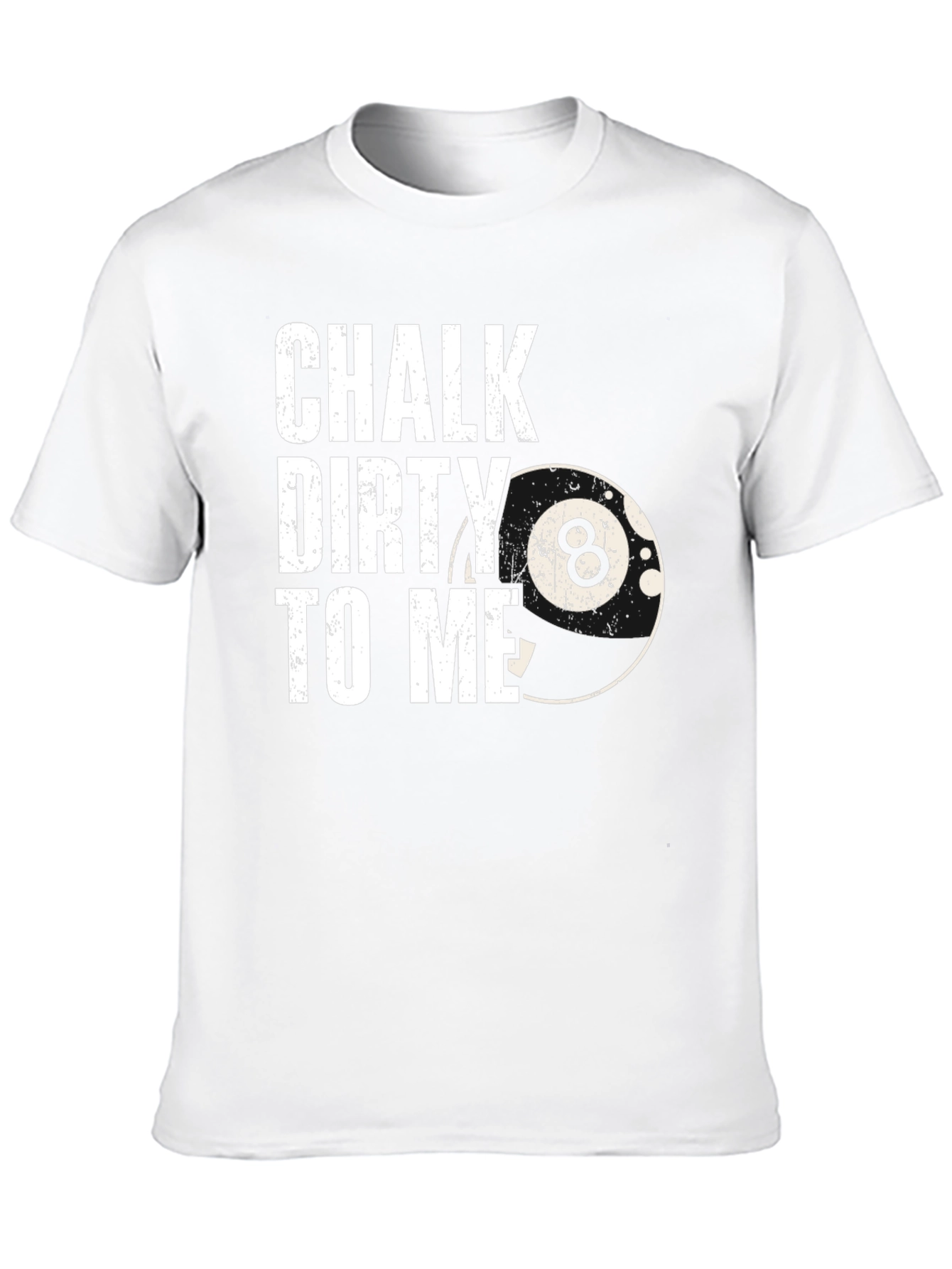Chalk Dirty to Me Black T-Shirt Billiards Pool