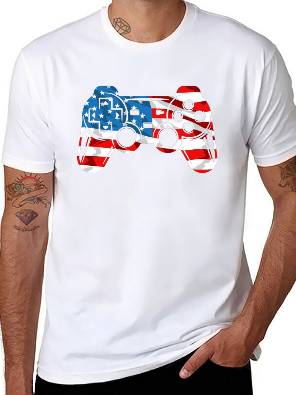 American Flag Gaming T-Shirt