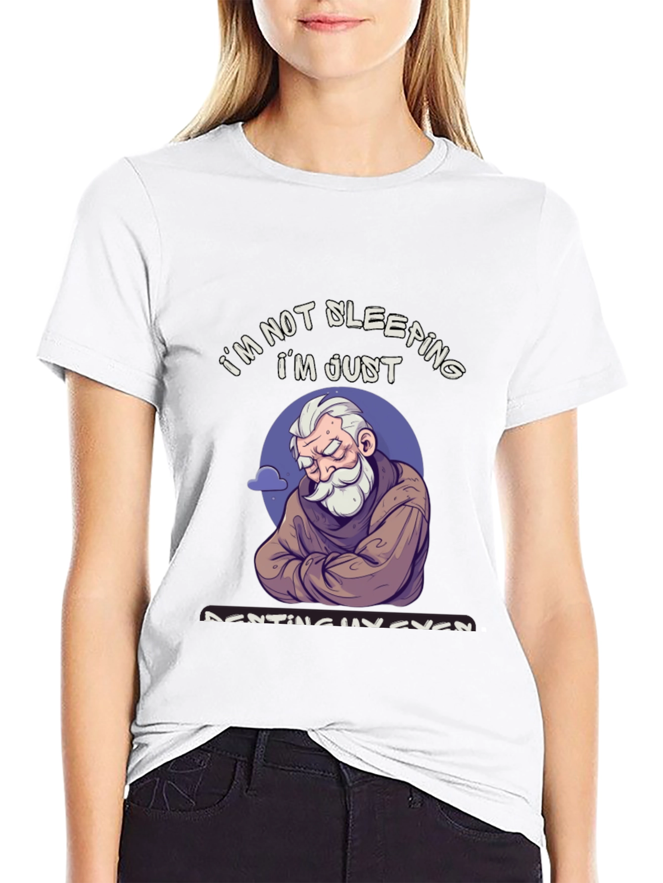 Im Not Sleeping T-Shirt - Funny Resting Eyes Tee