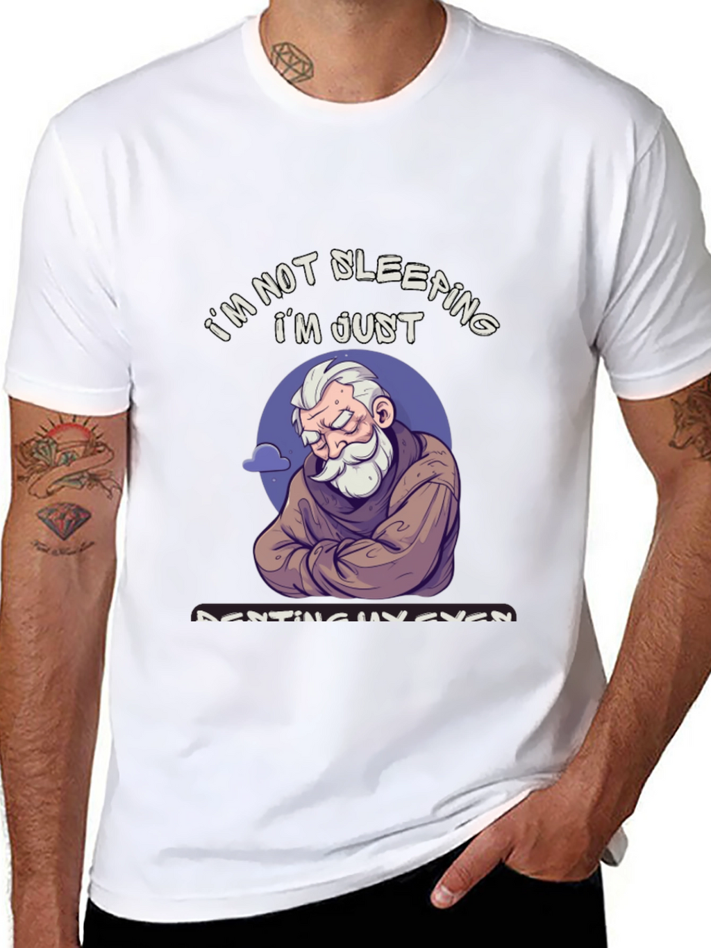 Im Not Sleeping T-Shirt - Funny Resting Eyes Tee