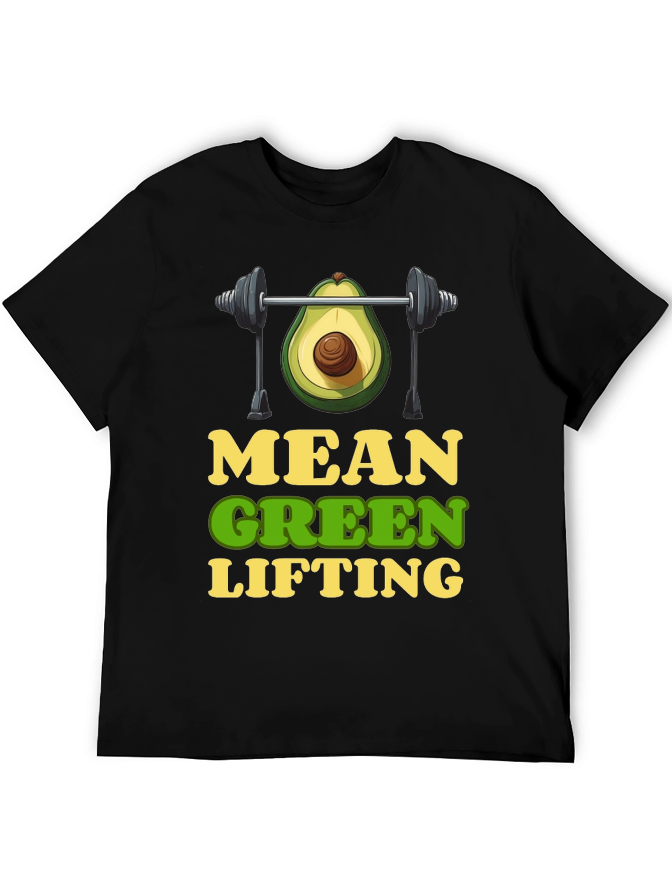 Mean Green Lifting T-Shirt - Avocado Gym Humor