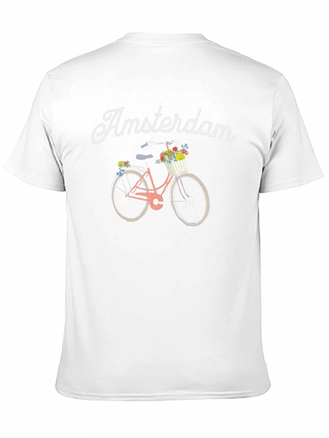 Amsterdam Bicycle Graphic T-Shirt - Black