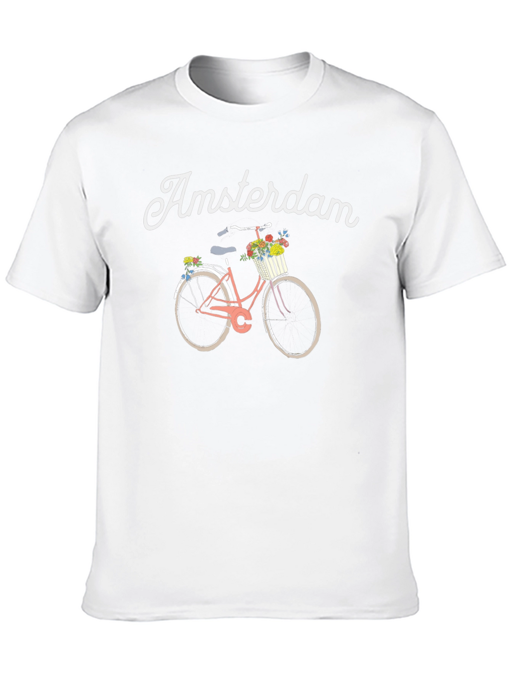 Amsterdam Bicycle Graphic T-Shirt - Black
