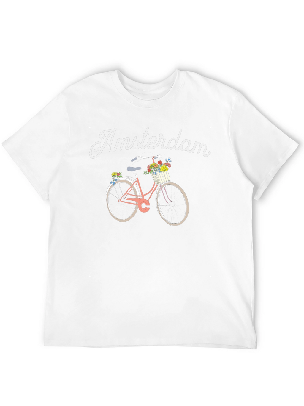 Amsterdam Bicycle Graphic T-Shirt - Black