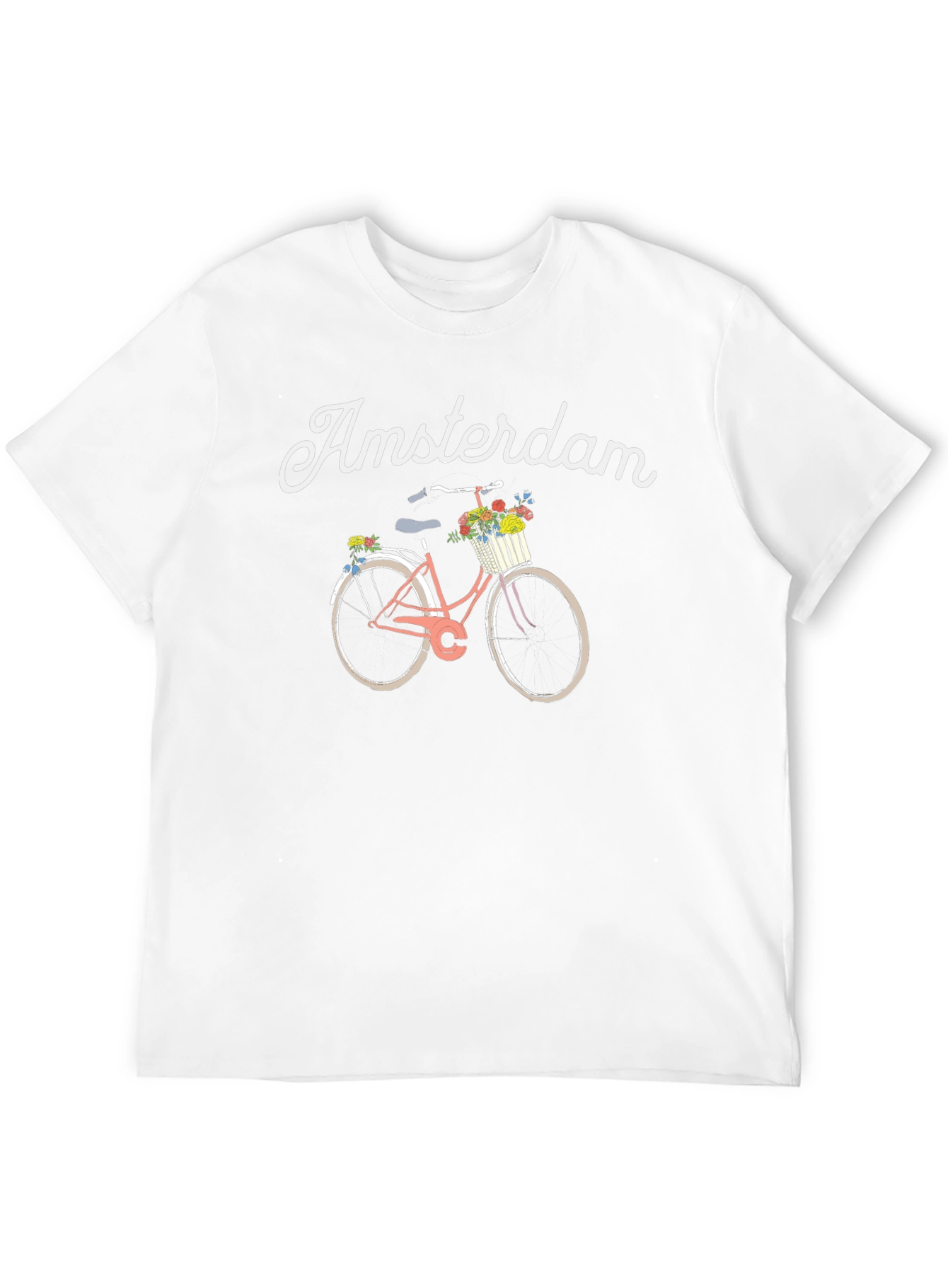 Amsterdam Bicycle Graphic T-Shirt - Black