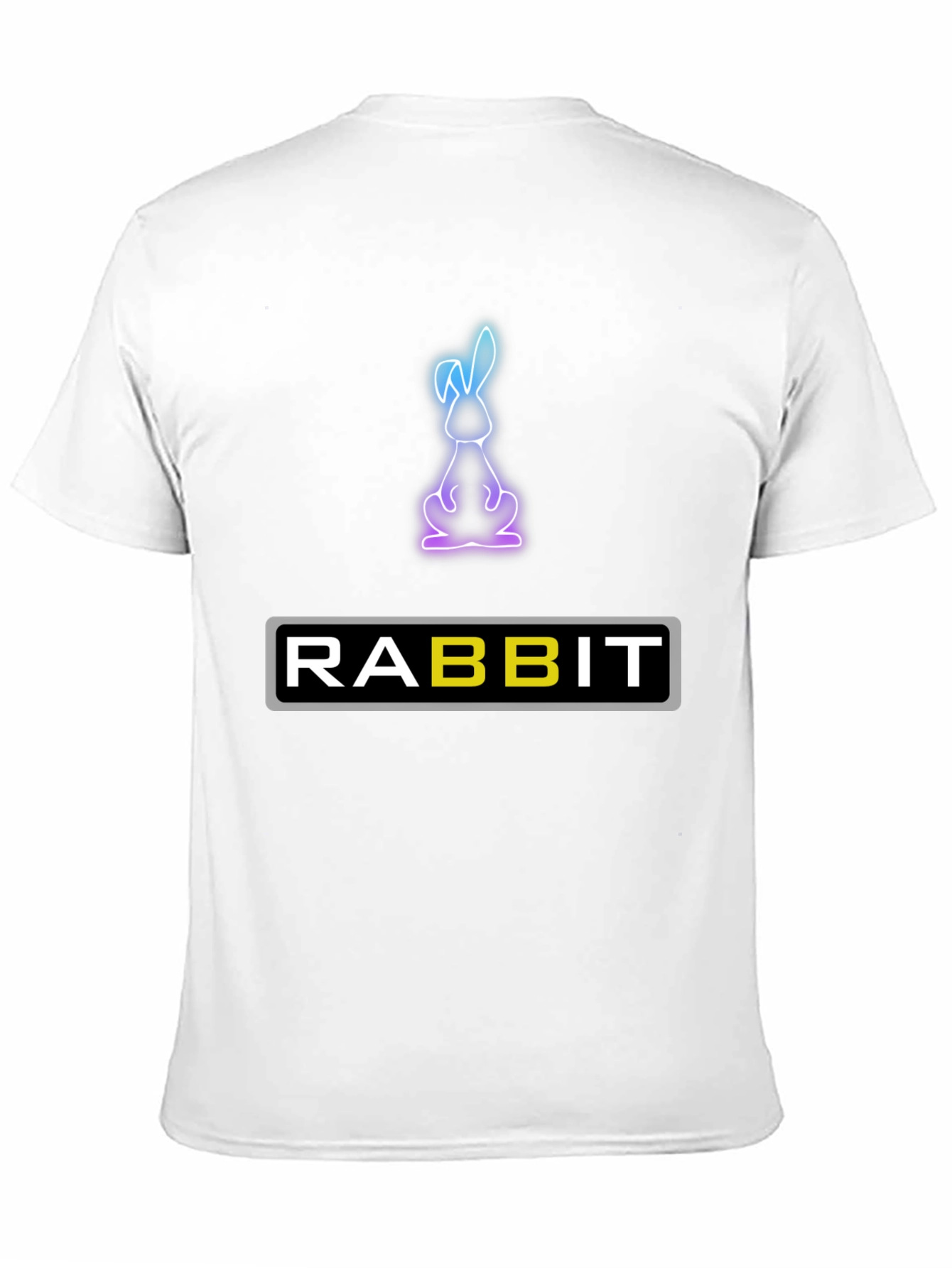 Rabbit Neon Graphic T-Shirt - Soft Cotton Blend