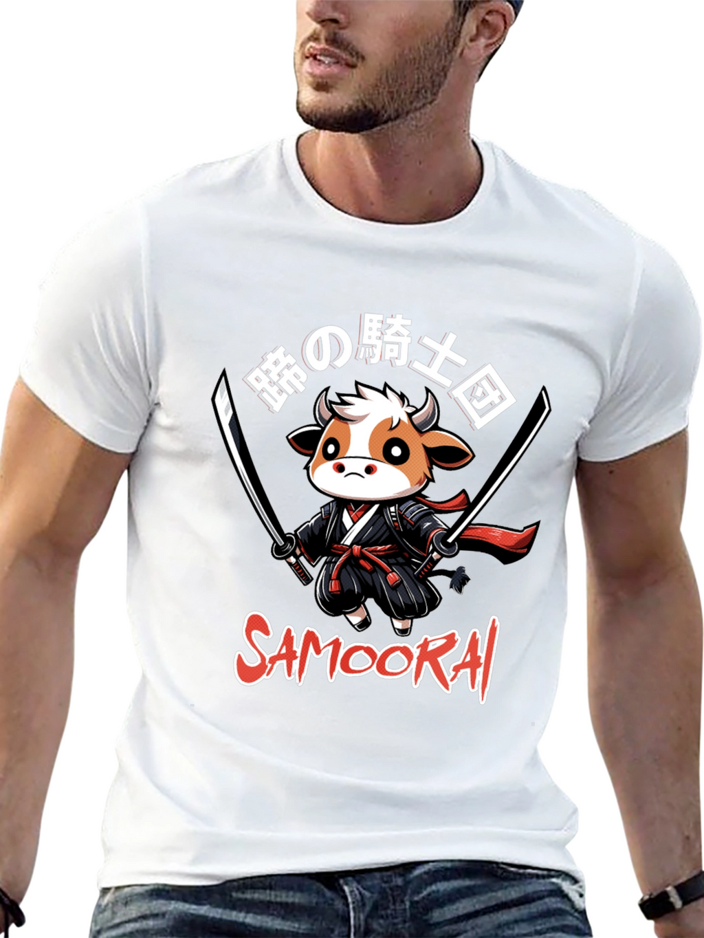 Samoorai Cow Ninja T-Shirt