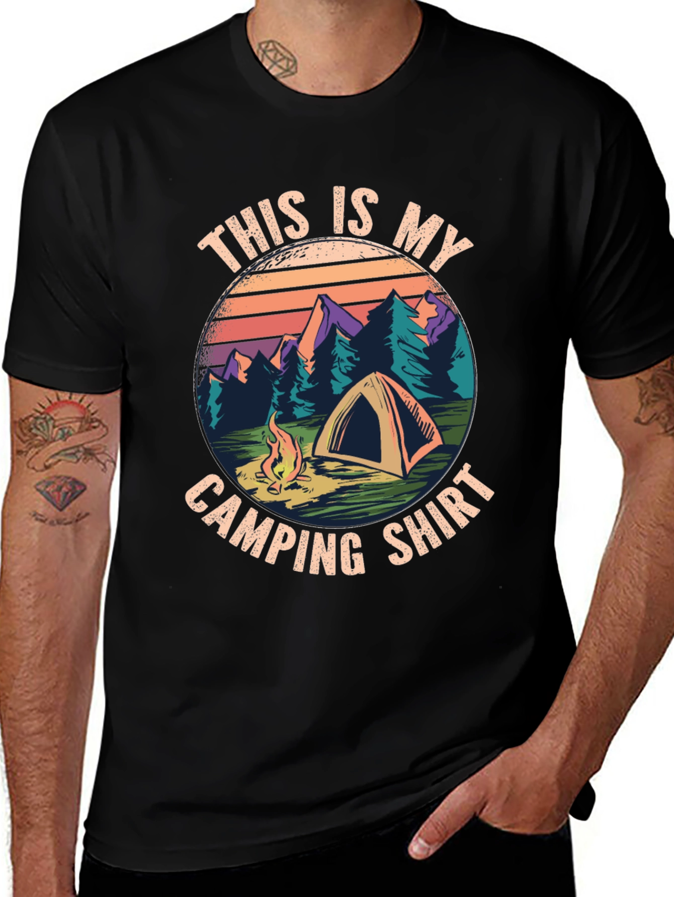 Camping T-Shirt: This Is My Camping Shirt Design