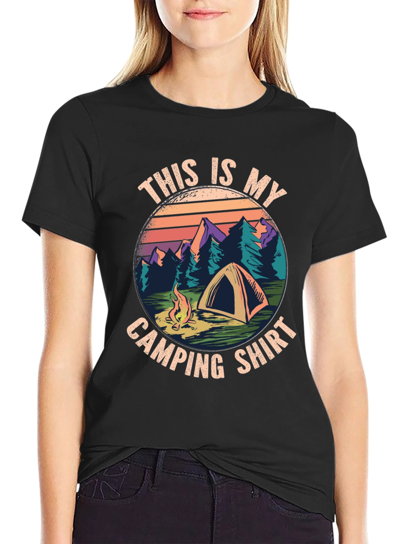 Camping T-Shirt: This Is My Camping Shirt Design