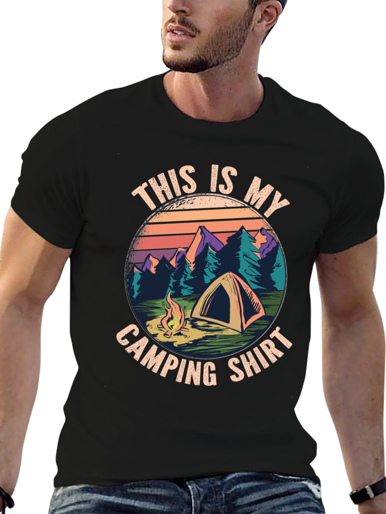 Camping T-Shirt: This Is My Camping Shirt Design