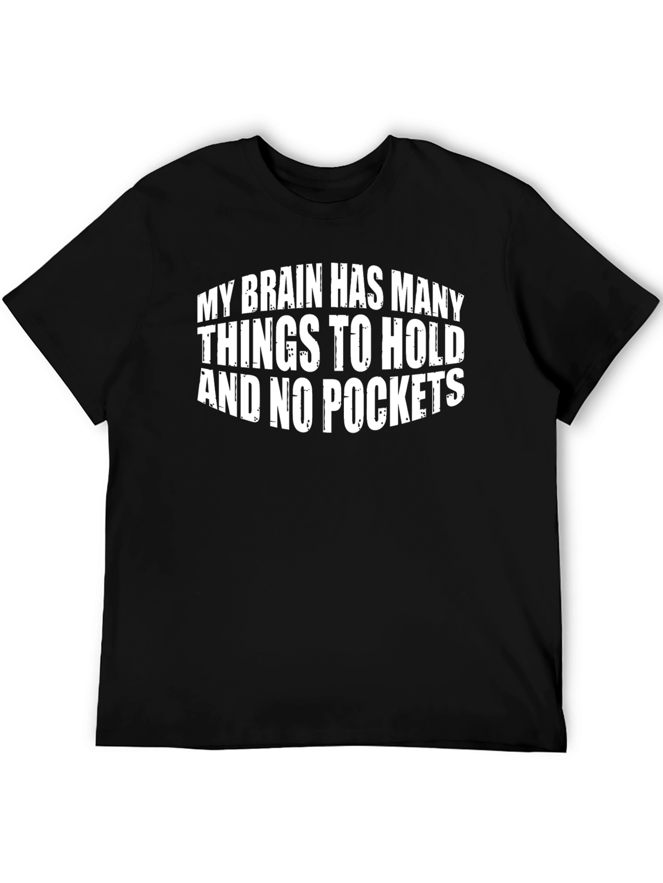 Brain No Pockets Mens Graphic Tee