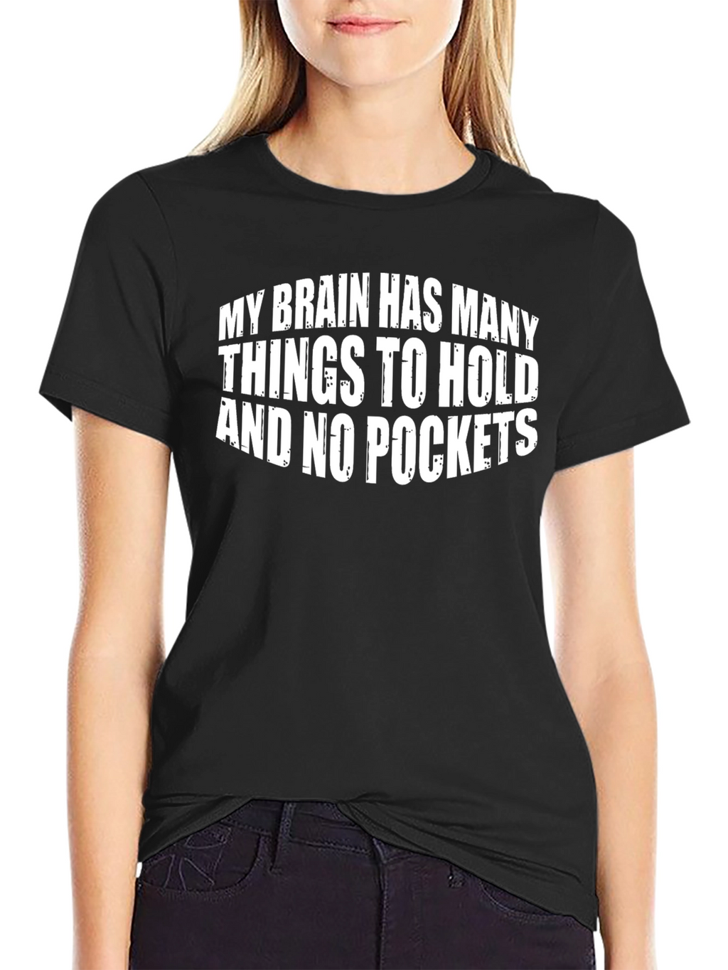 Brain No Pockets Mens Graphic Tee