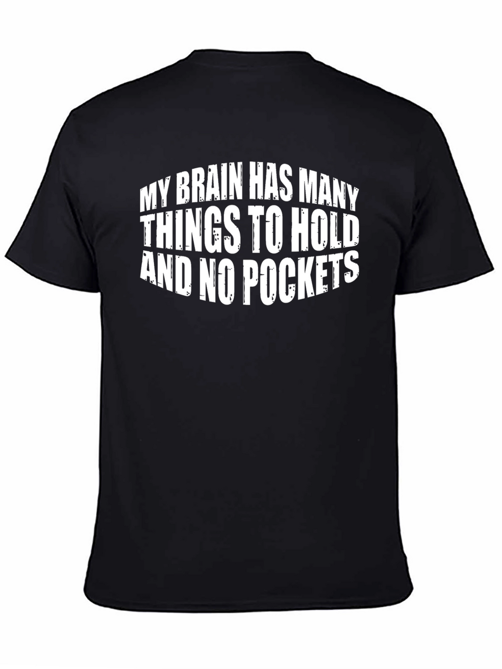 Brain No Pockets Mens Graphic Tee