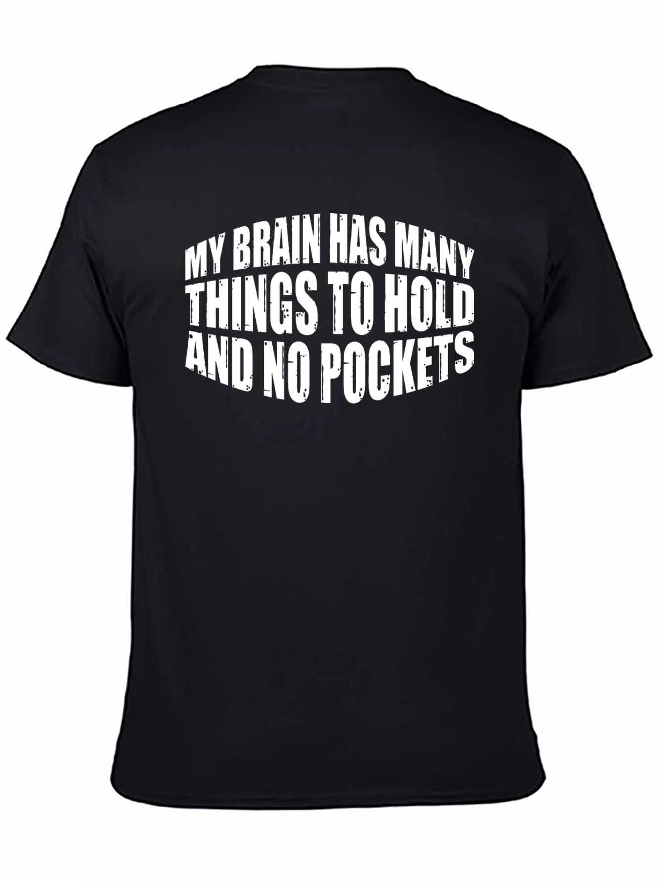 Brain No Pockets Mens Graphic Tee