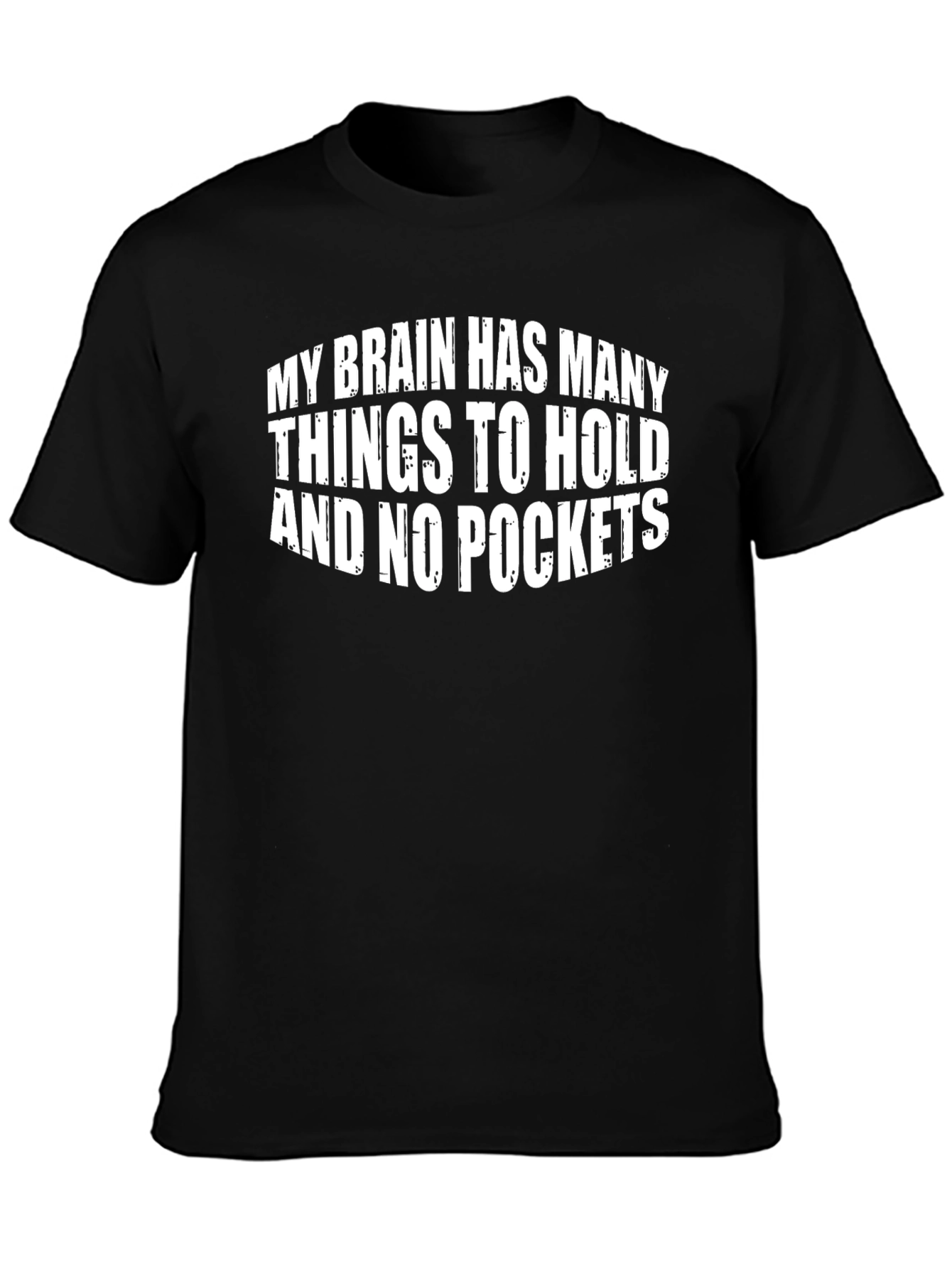 Brain No Pockets Mens Graphic Tee