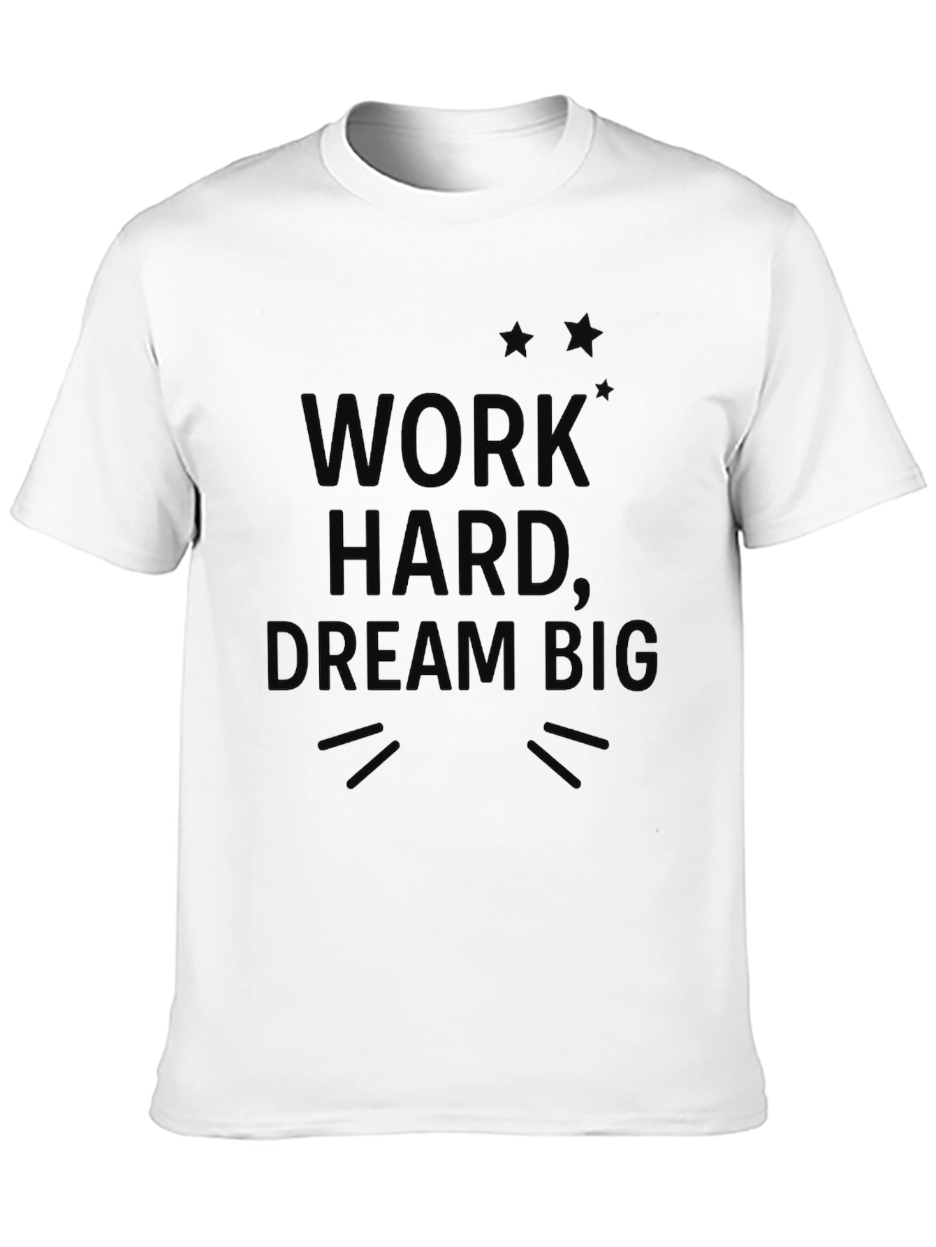 Work Hard Dream Big Black Graphic Tee
