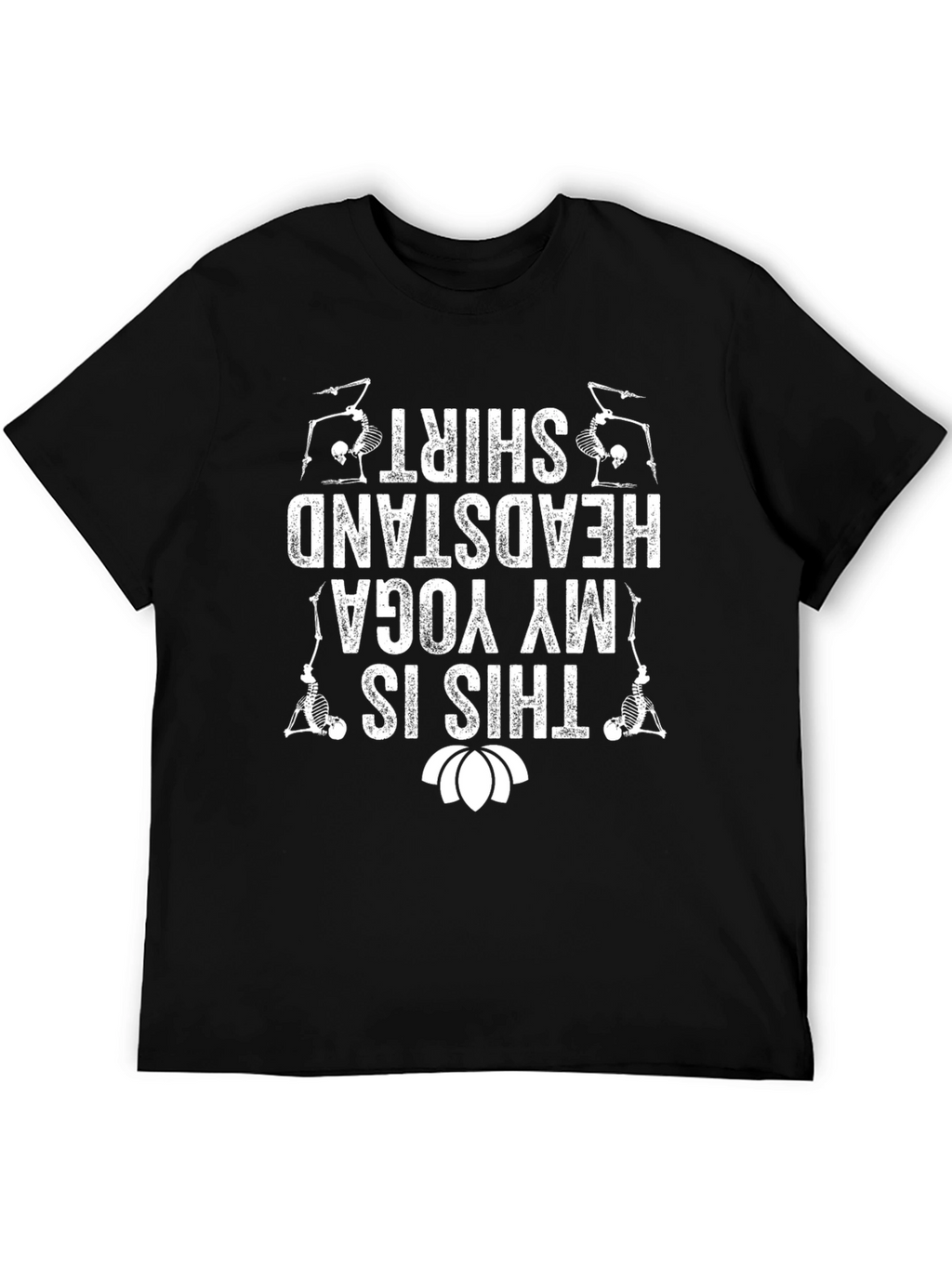 Yoga Headstand Skeleton T-Shirt