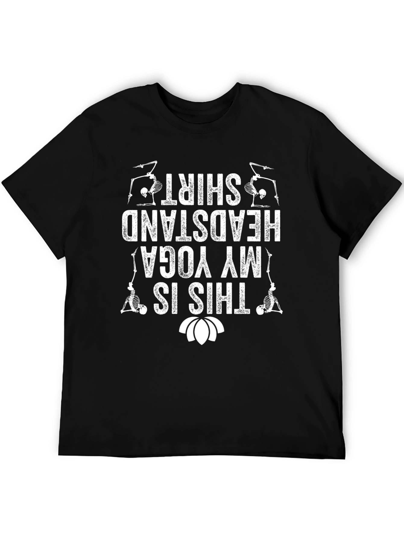 Yoga Headstand Skeleton T-Shirt