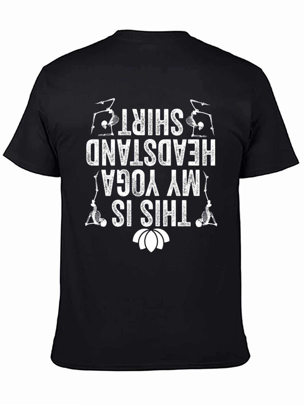 Yoga Headstand Skeleton T-Shirt
