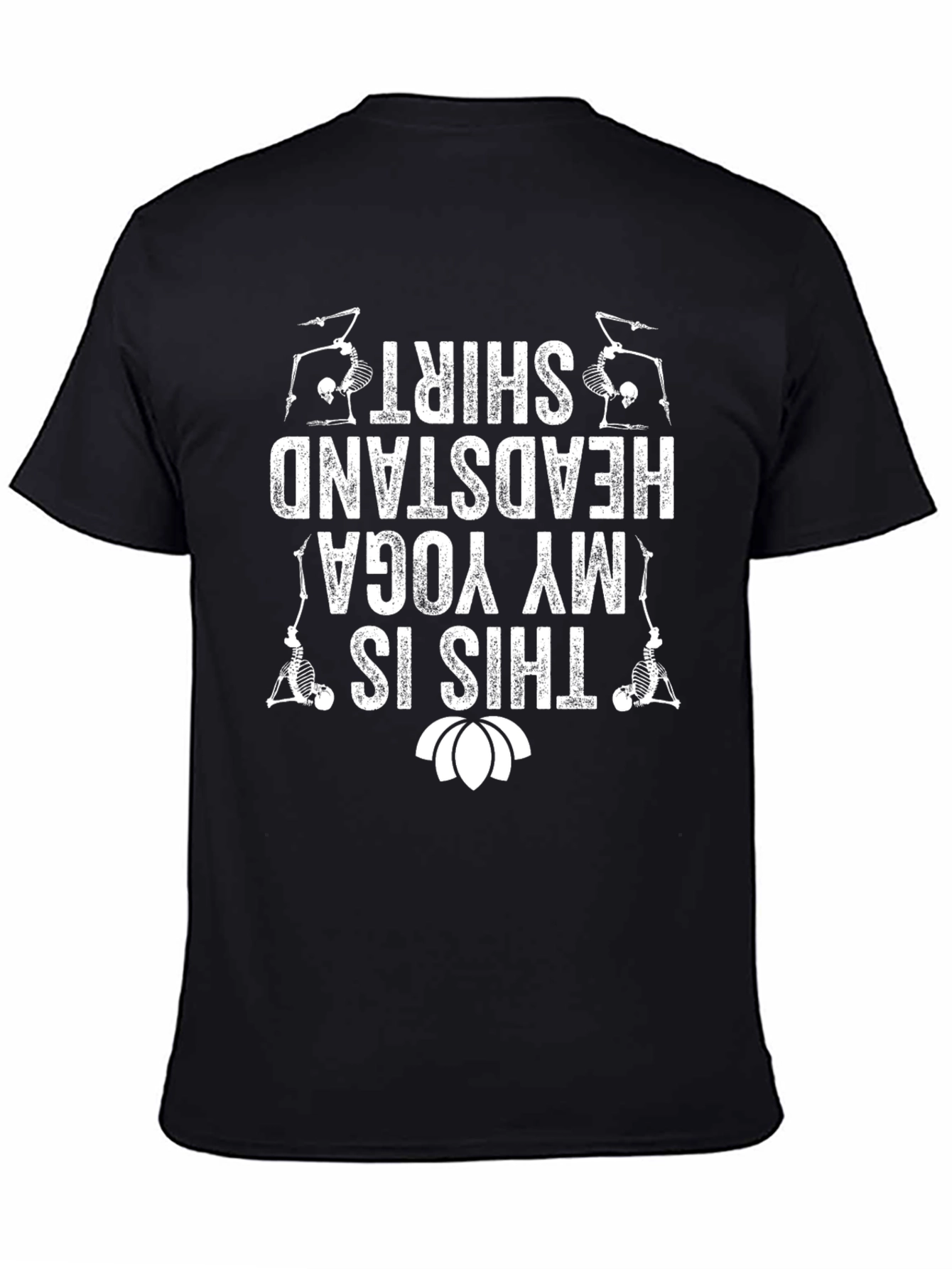 Yoga Headstand Skeleton T-Shirt